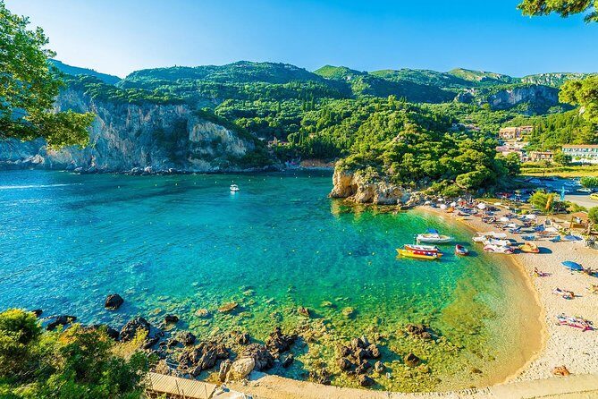 Best Corfu Beach Tour for Cruise Guests: Paleokastritsa & Glyfada - Stop 1: Paleokastritsa Beach and a Hilltop 13th-Century Monastery