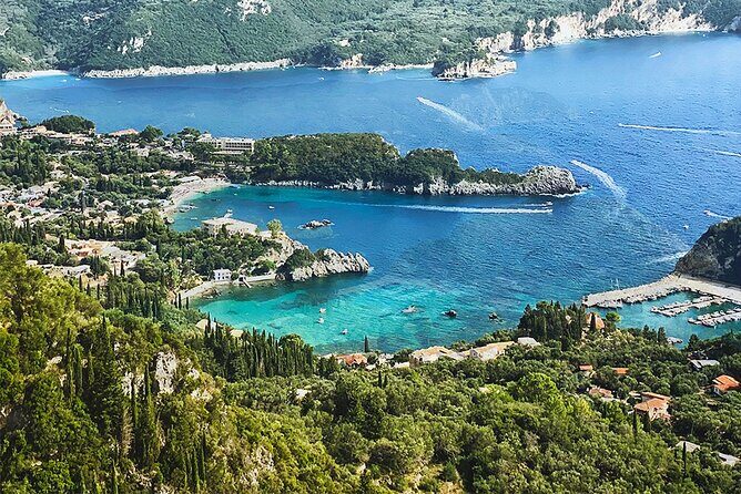 Bus Trip with Swim to Paleokastritsa and Olive Oil Museum - Paleokastritsa and Theotokos Monastery: your main event