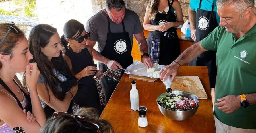 Corfu: Greek Cooking Class & Olive Oil Tasting - From food shops to the olive-country home