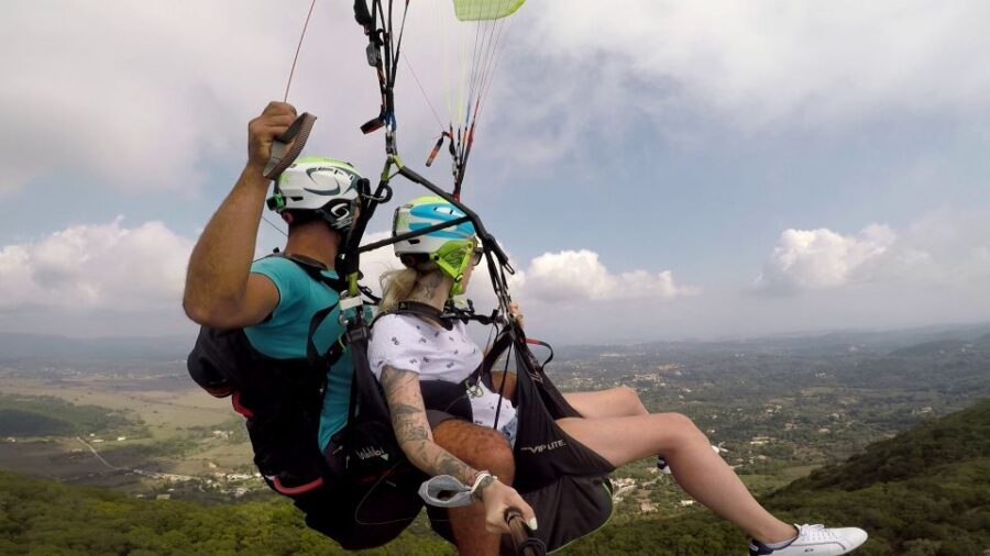 Corfu: Paragliding Tandem Flight Above Pelekas Town - Paragliding versus paratrike: why wind sometimes changes your plan
