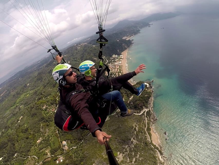 Corfu: Paragliding Tandem Flight Above Pelekas Town - Where you meet and how transport works (Vaatos and Giannades area)