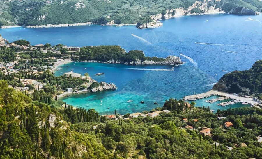 Corfu: Shore & Shared – Palaiokastritsa, Lakones, Kratsalo - Palaiokastritsa: the emerald bay swim and the Monastery of Theotokos climb
