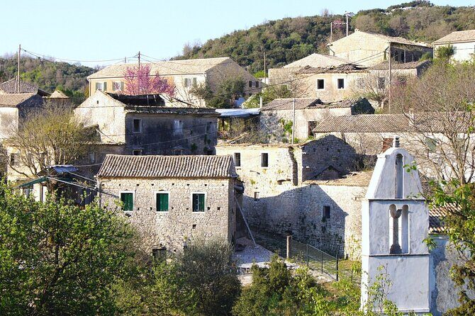 Corfu sightseeing tour, small group tour by minivan - Paleokastritsa Monastery: 13th-century calm with coastline drama