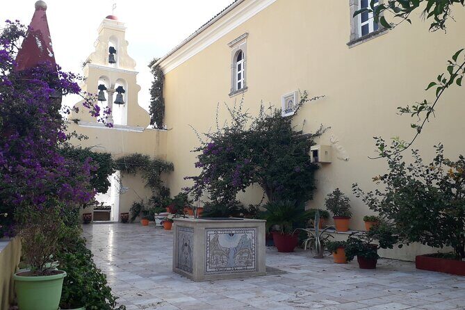 Corfu sightseeing tour, small group tour by minivan - Lakones and Bella Vista: the view Lawrence Durrell called special