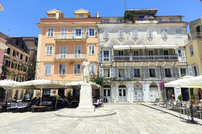 Corfu Town express tour: 90 minutes of History, Culture and Charm - St Spyridon and the Town Hall Square: Where Faith Meets Civic Life