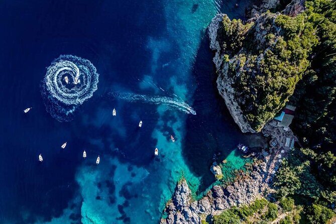 Explore Corfu North East coast - Erimitis: where the cruise turns into swim-and-snorkel time