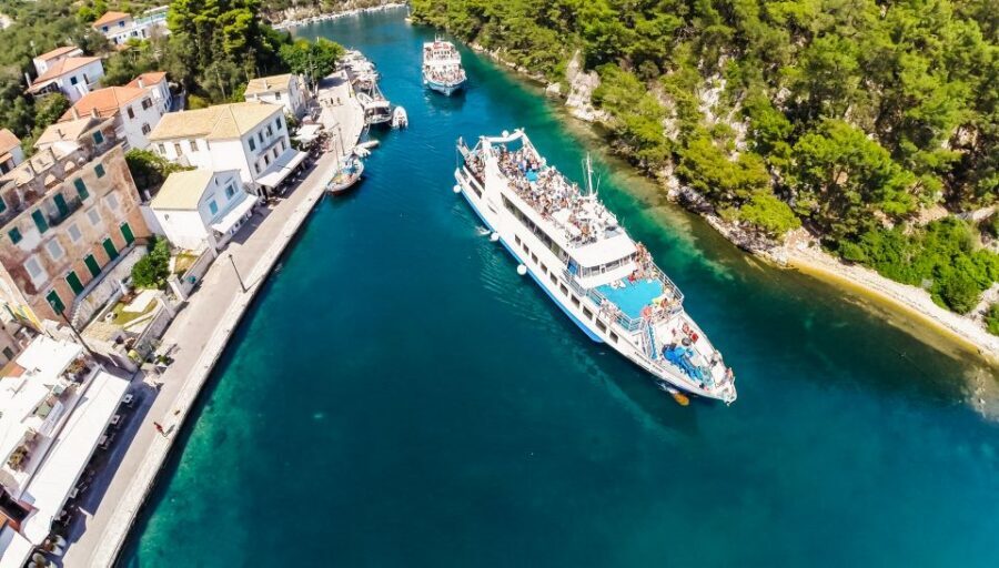 From Corfu: Day Cruise to Paxos, Antipaxos, and Blue Caves - Paxos coastline sailing: the scenic hours you pay for