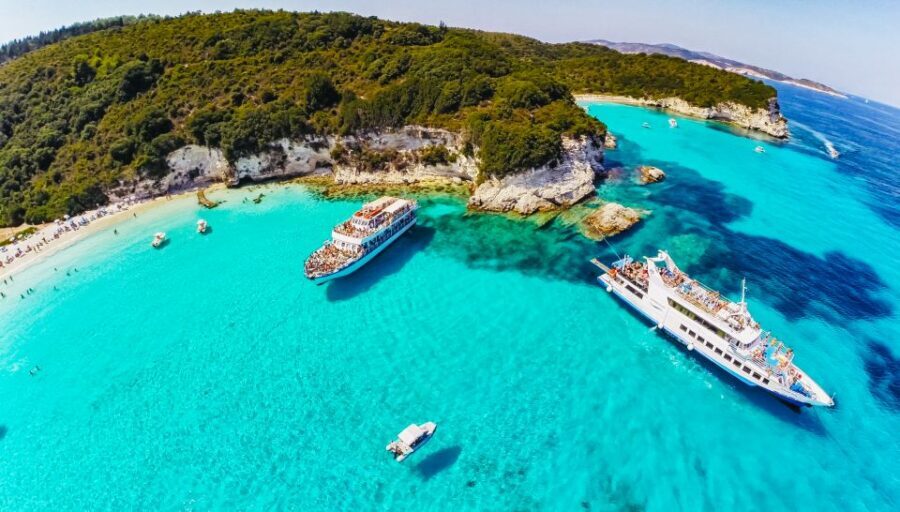 From Corfu: Day Cruise to Paxos, Antipaxos, and Blue Caves - Blue Caves on Paxos: what you actually get at the caves