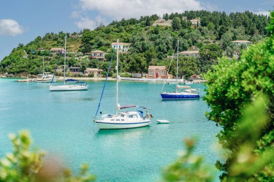 From Corfu Island: Antipaxos & Paxos Blue Caves Boat Cruise - Antipaxos Swim Stop: Mesovrika or Voutoumi Beach Time