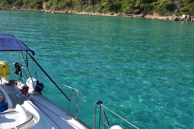 Full Day Cruise on Sailing Yacht in Corfu Island - Stop 3: Agni harbor break, lunch time, and a pebble swim