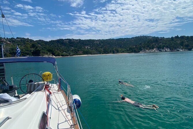 Half Day Cruise on a Sailing Yacht in Corfu Island - North-east Corfu swim stops: Strogylo, Barbati, Kalami, and Kerasia