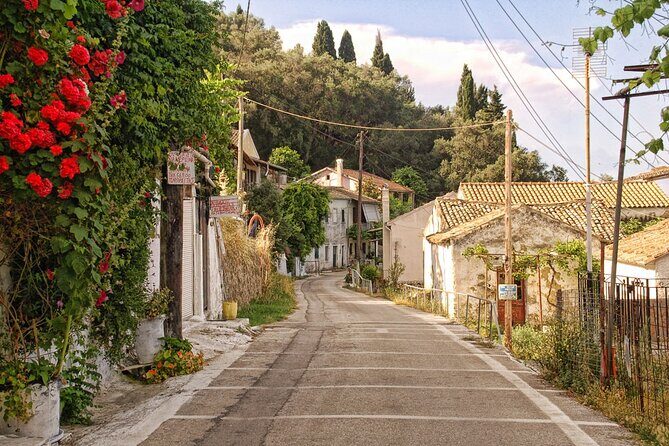 Land Rover Safari Corfu South Route - Stop 3: Chlomos village lunch and the best lunch-stop views