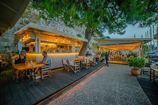Live Jazz Music and Local Stories in the Heart of Corfu - Corfu Sailing Club Restaurant: the view and the pre-show window