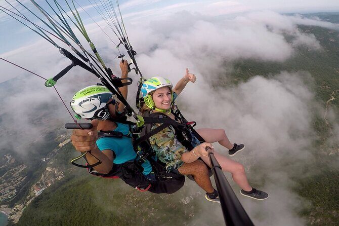 Paragliding Tandem Flight in Corfu - Weather Waiting and the Paramotor Backup When Wind Limits Paragliding