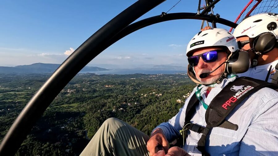 Paramotor Flight over Corfu's West Coast - Video, Photos, and the GoPro Stick Detail