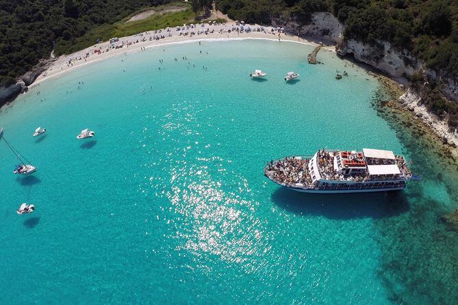 Paxos Antipaxos Blue Caves Cruise from Corfu - Voutoumi Beach / Antipaxos Swim: Plan for open water and simple beach time