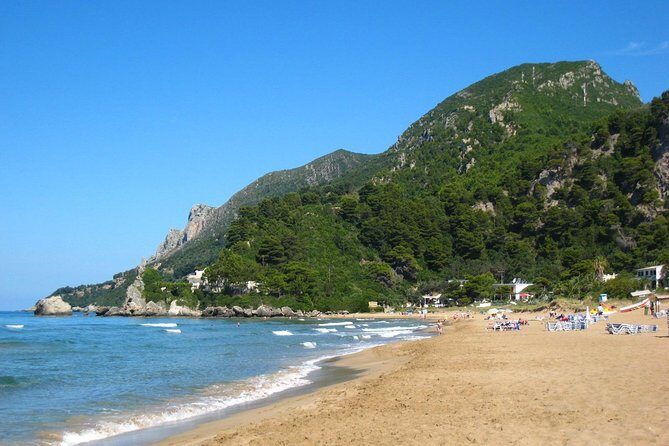 Private Corfu Tour- Glyfada & Paleokastritsa beach - Stop 2: Glyfada Beach for Blue Flag Sands and Easy Water
