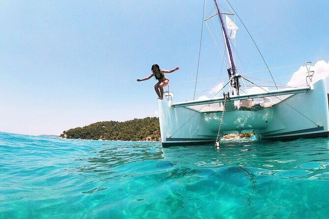 Private Full Day Cruise in Corfu on Lagoon Catamaran - Agni Beach: Lunch Time by the Sea and Easy Swimming at the Harbor