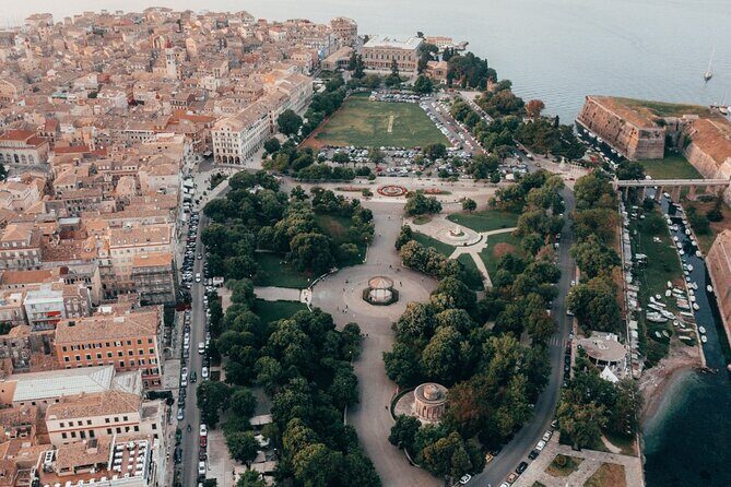 Small-Group Food and Cultural Tour in Corfu - Spianada and Liston: Venice, France, and a very Greek cricket detail